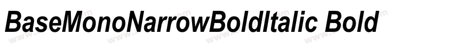 BaseMonoNarrowBoldItalic Bold Italic字体转换